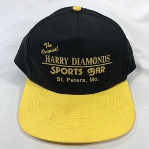 THE ORIGINAL HARRY DIAMONDS SPORTS BAR ST PETERS MISSOURI HAT CAP SNAPBACK OSFM
